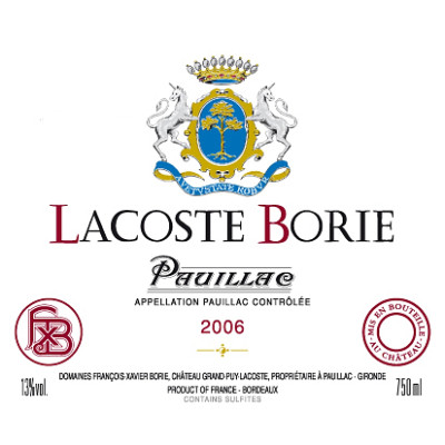 Chateau Lacoste Borie - Wina.pl