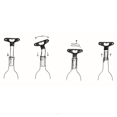 Korkociąg do wina "Wąsy" Bilame Classic L'Atelier du Vin