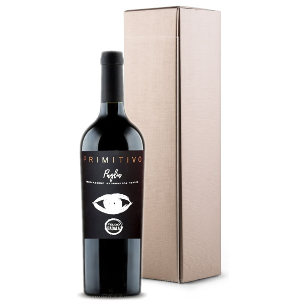 Primitivo Feudo Badala + pudełko Vita Royal Metalic