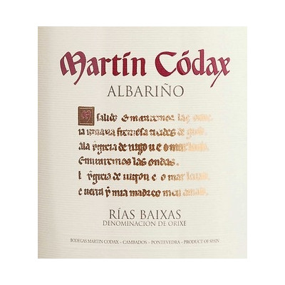 Martín Códax Albariño Rías Baixas DO